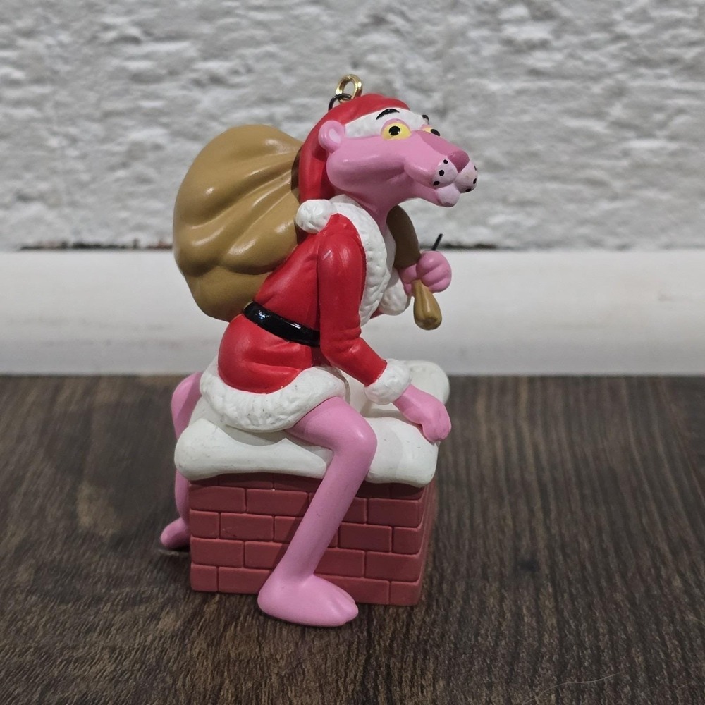 Pink Panther Ornament 1993 Christmas Tree Holiday 3"‎